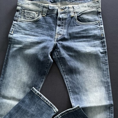 Pepe Jeans Cane Herren Jeans Slim Fit Stretch W34/L34 Blau helle Waschung