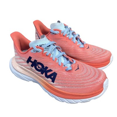 Hoka One One Mach 5 Womens Sz 7 Camellia Peach Parfait Running Shoes EUC 1127894