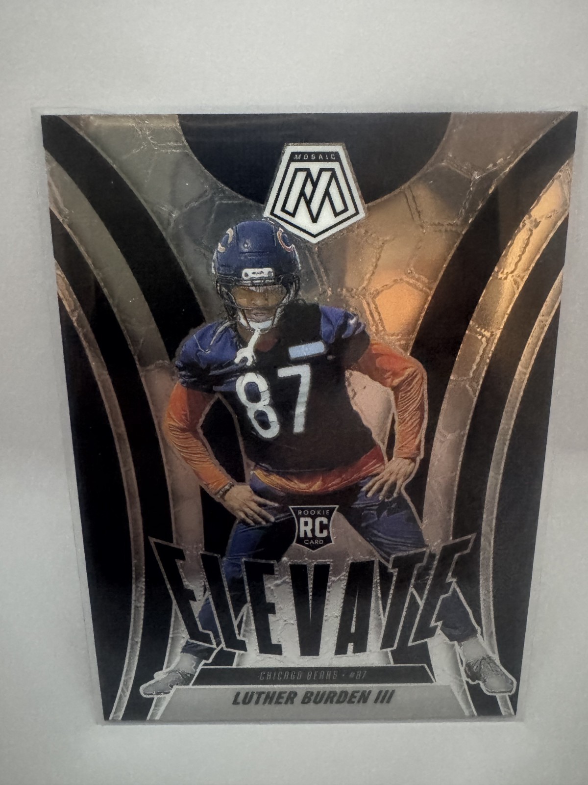 2025 Mosaic Football Elevate Luther Burden III #7 Chicago Bears RC