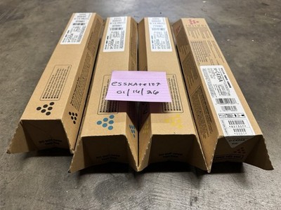 NEW  FULL SET Ricoh SP C435DN Toner Set High Yield Cyan Magenta Yellow Black OEM