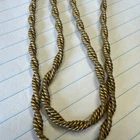 Miriam Haskell gold-toned  brass braided spiral chain 20”