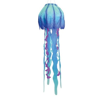 40'' Blue Jellyfish 3D Windsock