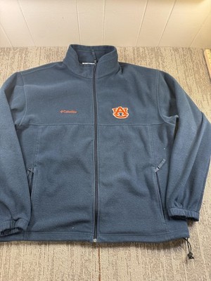 Auburn Tigers Jacket Mens XL Navy Blue NCAA Football Columbia Fleece Full Zip
