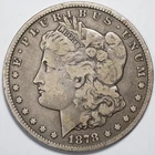 1878-CC Morgan Silver Dollar Carson City Mint - Fine (F)
