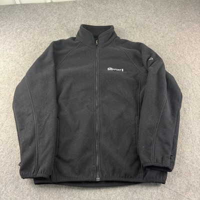 Melka ITV Sport Fleece Jacket Men Large Black Full Zip Football