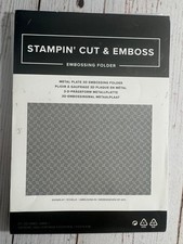 Stampin' Up METAL PLATE 3D Embossing Folder