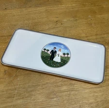 Villeroy & Boch NAIF Wedding Bride & Groom Sandwich Hostess Tray 13", Retired