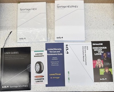2025 Kia Sportage HEV PHEV Owners Manual Set NEW Factory Original User Guide SUV