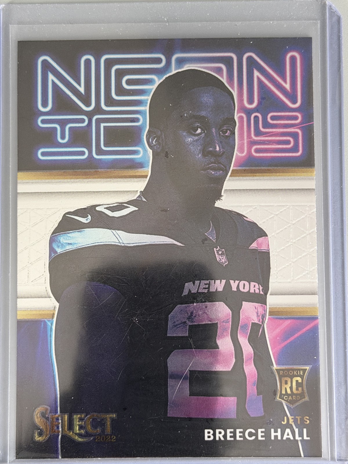 2022 Panini Select - Neon Icons Breece Hall #NI-16 (RC)