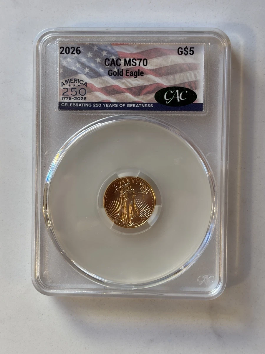 25+ MS 70 American Eagle 1/10oz Gold Bullion Coins for sale