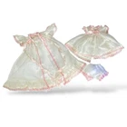 Vintage Barbie Clone Peignoir Set Sheer Robe Skirt Bloomers Pink Lace Trim