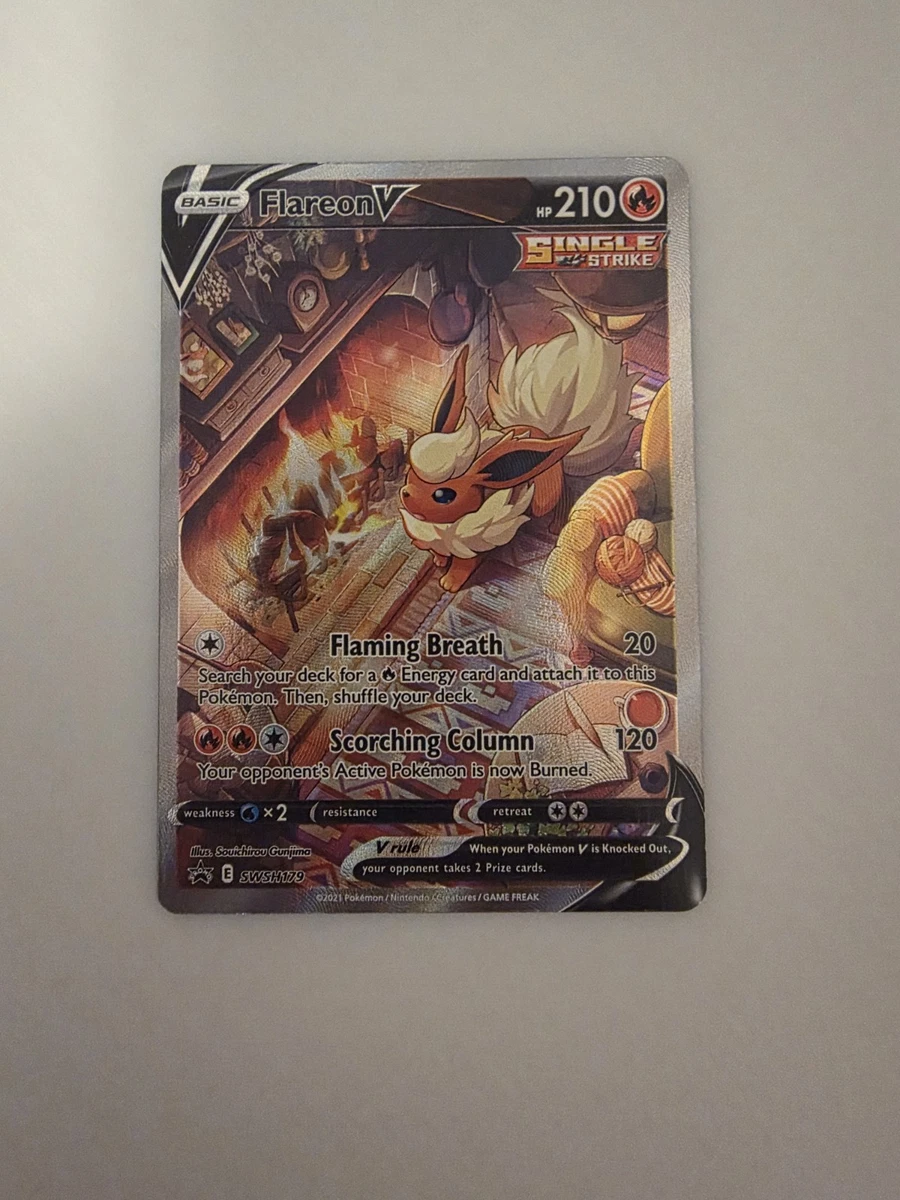 flareon v pokemon card value - SWSH179 - Black Star Promo - Alterante Art Holo Weakness / Resistance / Retreat Cost Flareon V - Evolving Skies