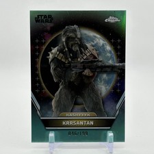 2024 Topps Chrome Star Wars Hyperspace 25 Krrsantan Aqua Refractor /199