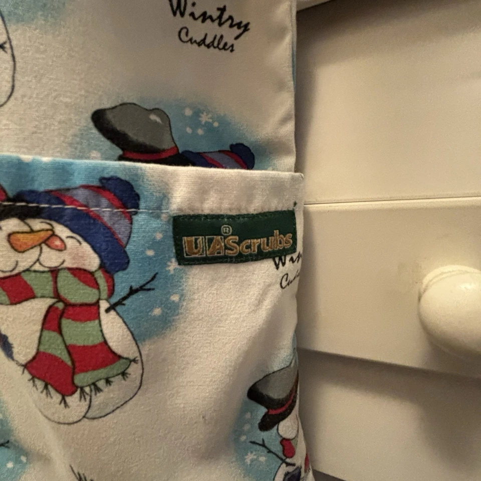 Camisa De Colección UA Uniforme Exfoliante Ventaja Adulto Talla Grande Blanco Escarchado Muñeco de Nieve Foto 4 de 4