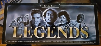 LEGENDS 6 CD Box Set Tina Turner Bob Marley Elvis Presley James Brown