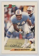 1992 Bowman Bruce Matthews #372 HOF 08ie