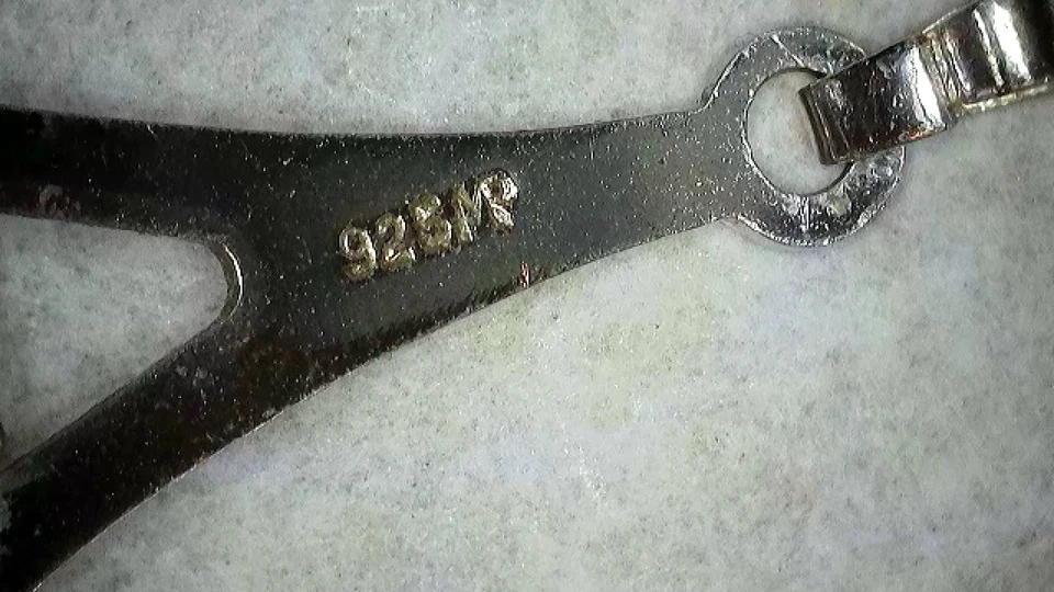 Vintage Moser & Pfeil Kettenanhänger Rose Silber 925 Sterling rhodiniert „MP“ - Bild 3 von 4