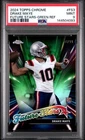 Drake Maye 2024 Topps Chrome Rookie Future Stars Green Refractor rc #94/99 PSA 9