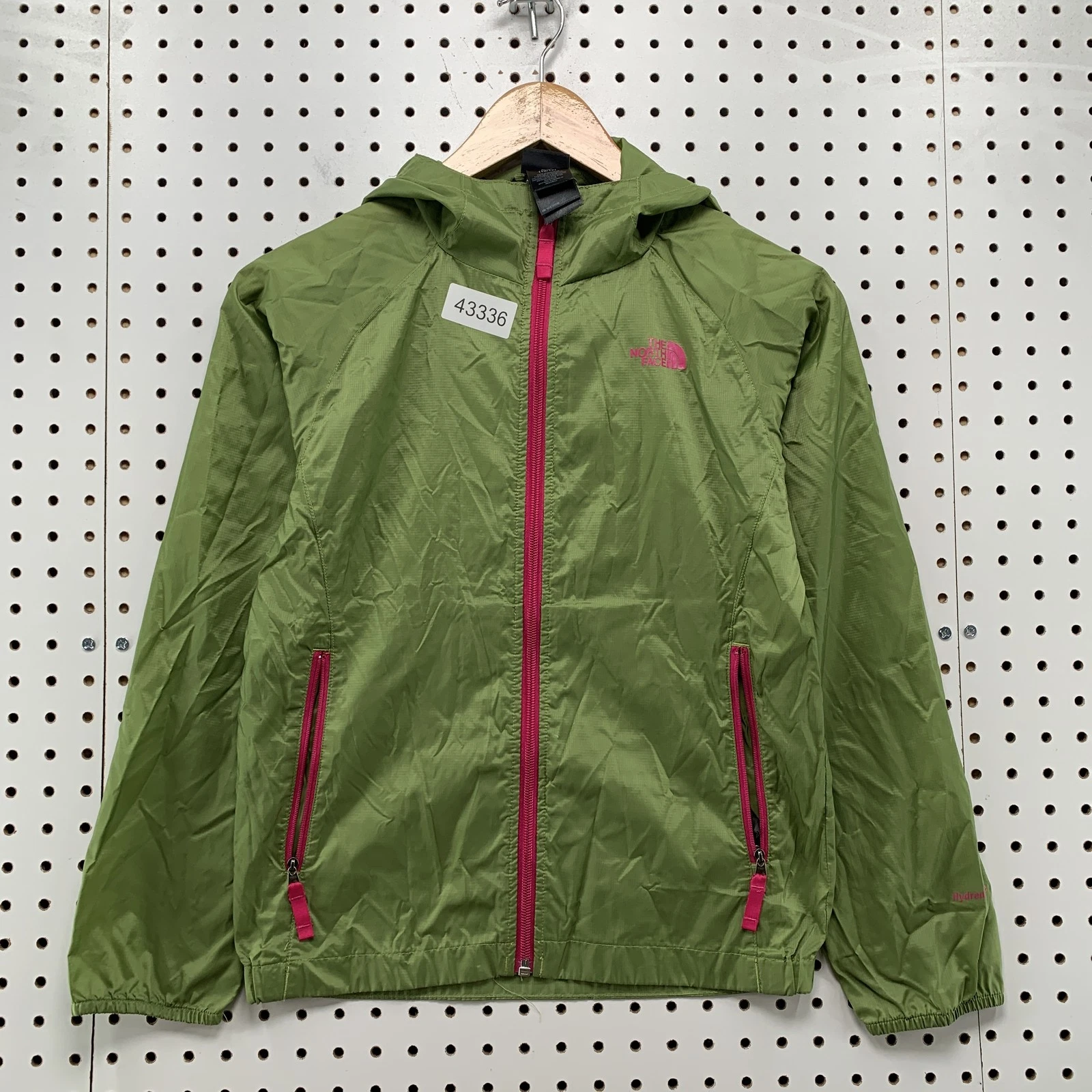 The North Face Packable Windbreaker Jacket Girls Medium SIze 10-12 Green