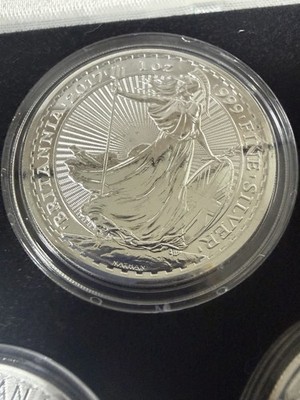 2017 Silver Coin Set ASE Maple Leaf Panda Britannia Kangaroo w