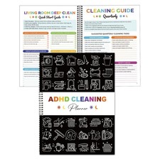 ADHD Cleaning Planner,Cleaning Schedule and Checklist Plan,Daily Weekly Month...
