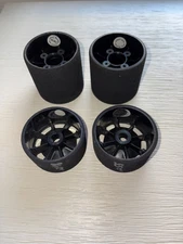 Set of BSR Racing Tires White Rears Silver Gray right Front trued Carpet Oval 