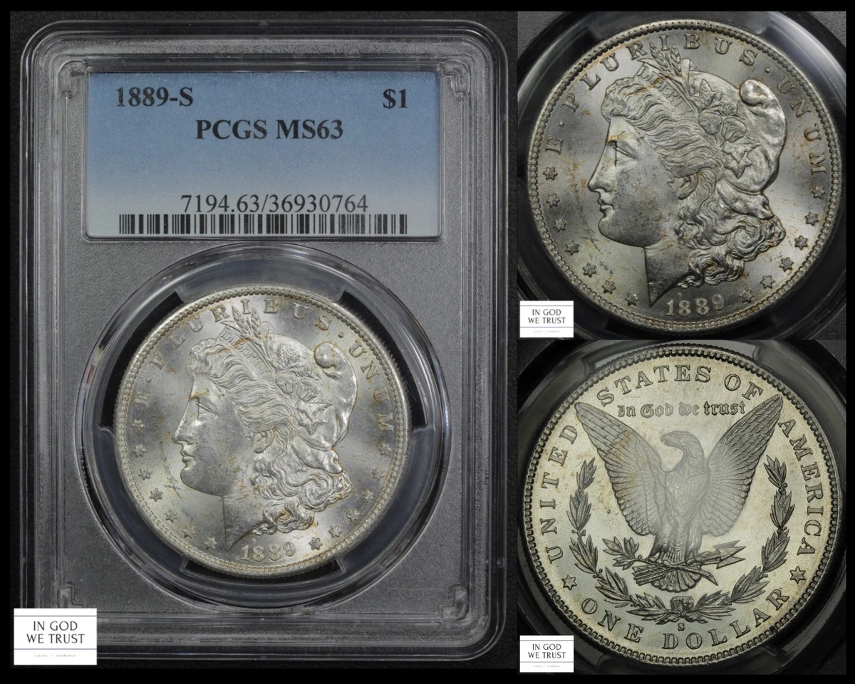 1889年 $1 銀貨 PCGS MS63 MS 63 Graded 1889 Year Morgan US Dollars (1878-1921) for sale | eBay