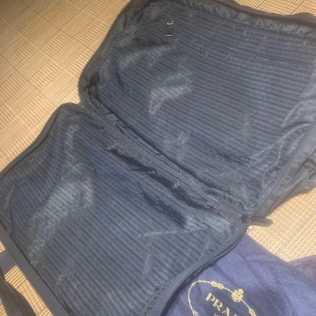 PRADA Boston bag large capacity triangular logo p… - image 11