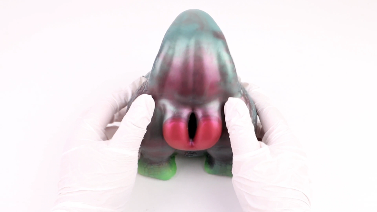 GEEBA Masturbator Cup Silicone Sex Toy Single Channel Fantasy Lizard Butt  Mold | eBay