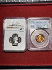 1964 Proof Coin Lot Lincoln Pcgs Pr68rd Cam Looks Undergraded Quarter Pf68 Cam