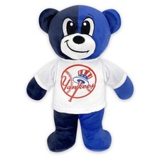 New York Yankees Plush Figure Bear Blue White MLB 9 Inches NWT