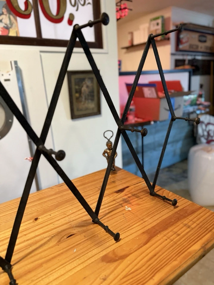 Perchero colgante de hierro de 1900 ganchos para ropa de árbol de pasillo entrada rústico hecho en unión Foto 4 de 4