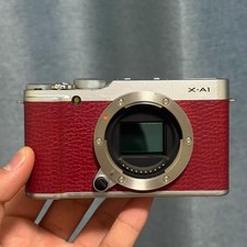 FUJIFILM X-A1 Mirrorless Digital Camera Body Red English Language