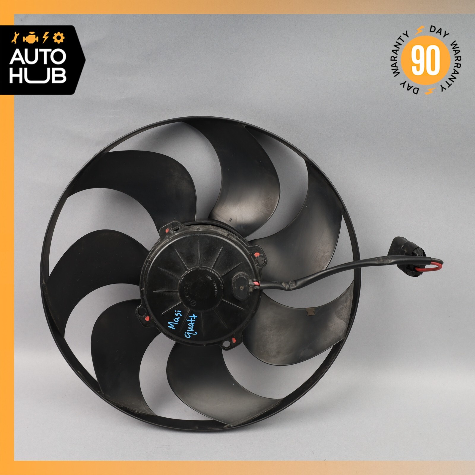 04-10 Maserati Quattroporte M139 Left Side Radiator Cooling Fan Motor OEM