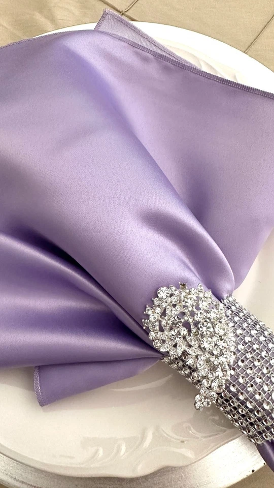 Servilletas Doble Tela Lamour Satén (Satén y Poliéster) Pack de 10 Foto 2 de 4