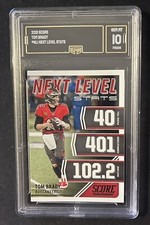 2021 Score Next Level Stats #NL1 Tom Brady GMA 10 Gem Mint Graded SP Insert