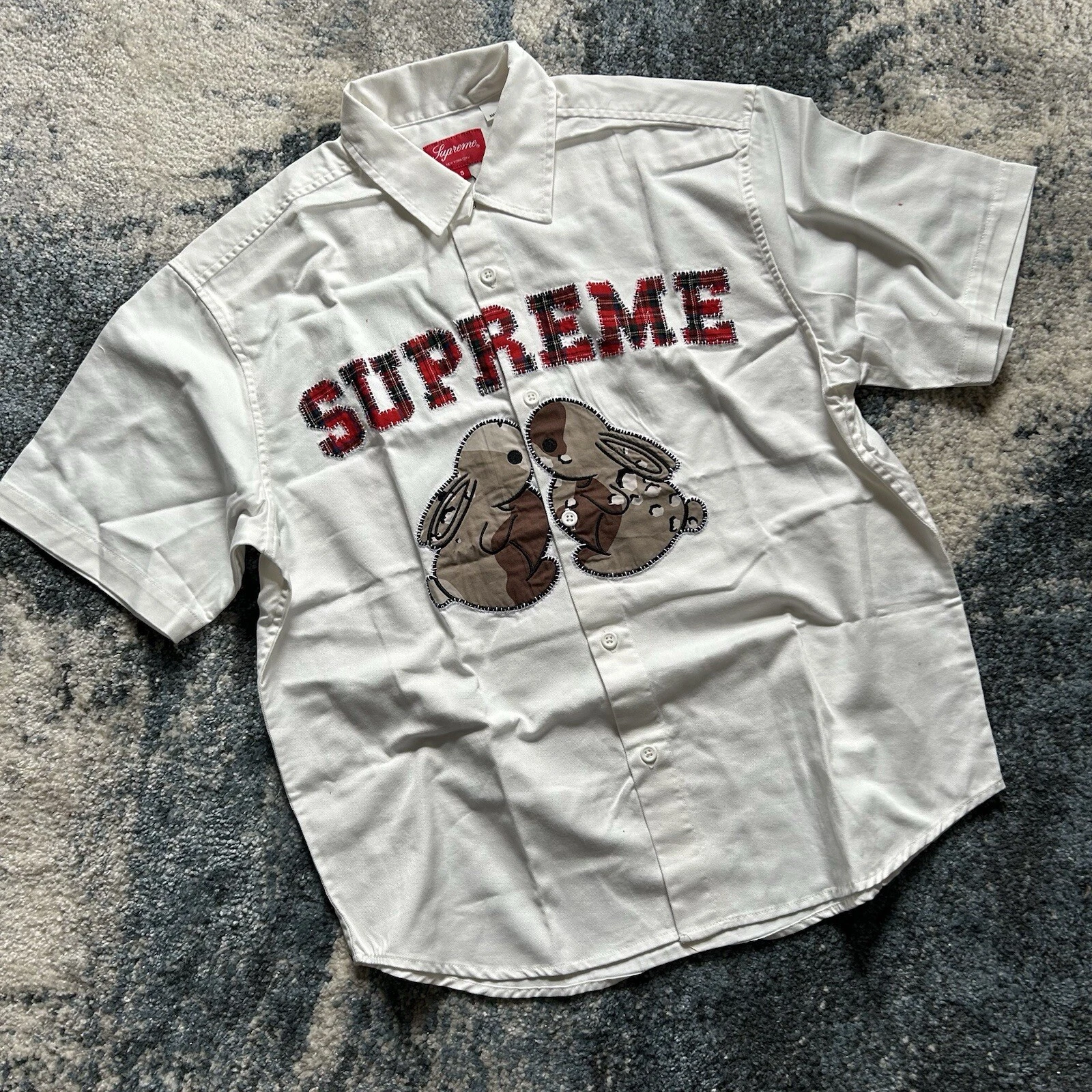 SPRiNG ÉTÉ 2023 SUPREME BUNNiES TRAVAIL MANCHES COURTES TOILE SHiRT SPiCE