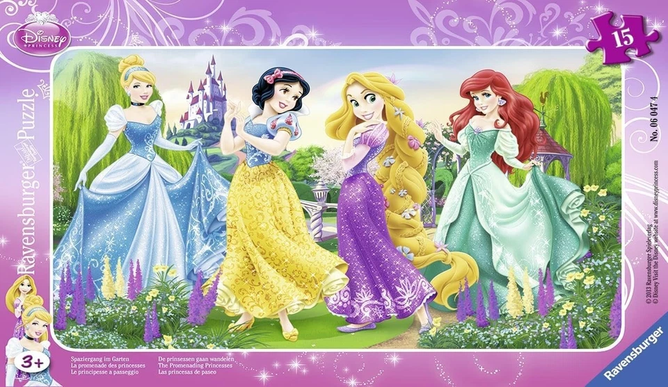 Ravensburger, 06047, Jigsaw Puzzle Frame, 15 Pieces, Disney Princesses - Image 2 of 2