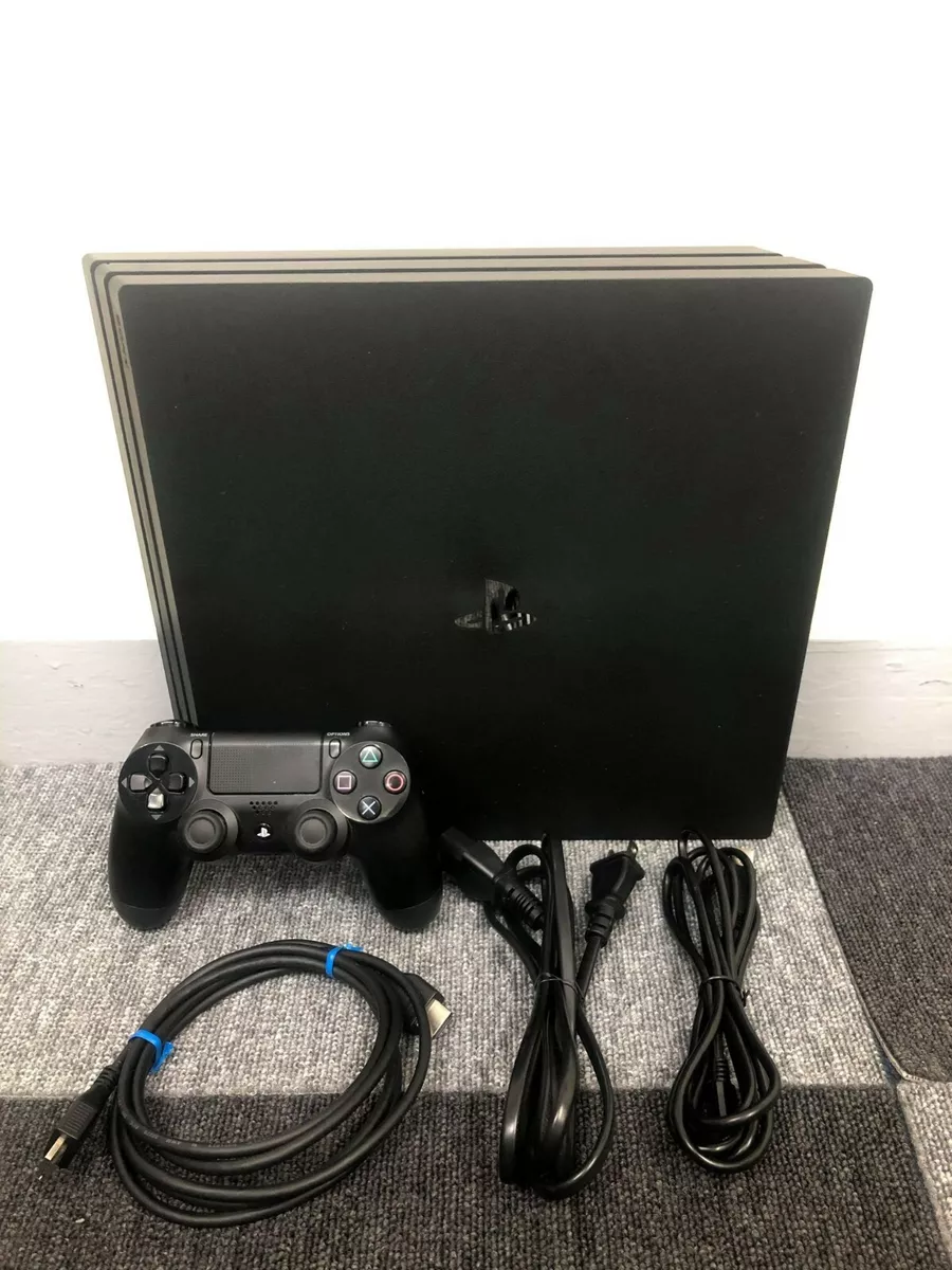 SONY PS4 PlayStation Pro Jet Black 1TB CUHB Console + Controller Fedex  No.6