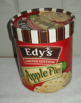 #11460 EDY'S 2009 Limited Edition Apple Pie Ice Cream BOX ONLY