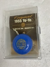 Duncan Original 1955 Super Tournament Blue Yo-Yo Repro with Trick Book  Case