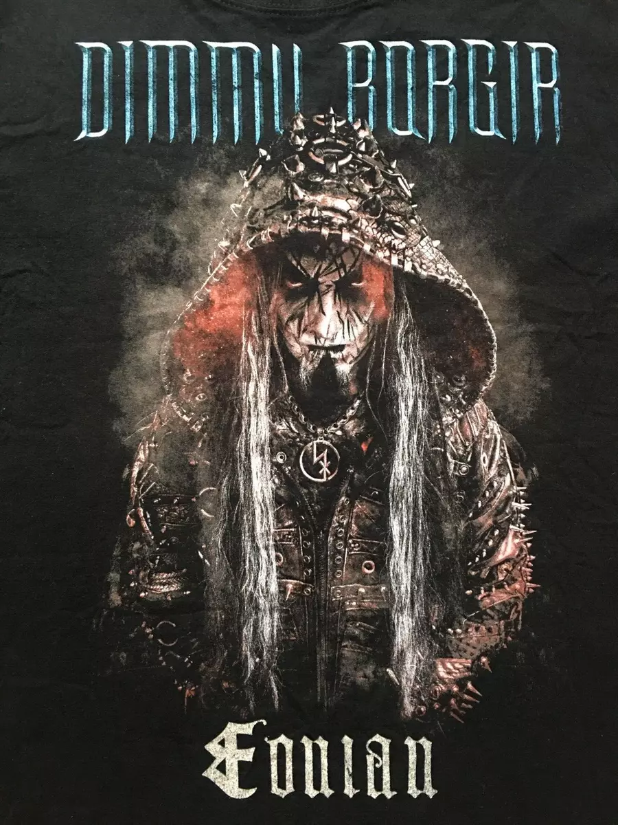 Very Rare Dimmu Borgir Eonian Shagrath Double-Sided T-Shirt Black