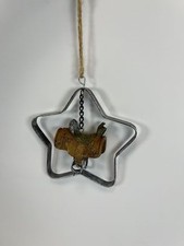 Midwest of Cannon Falls Western Saddle In Star Christmas Tree Ornament