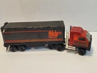 VINTAGE TONKA PRESSED STEEL MOTORCROSS SEMI TRUCK AND TRAILER 1980s