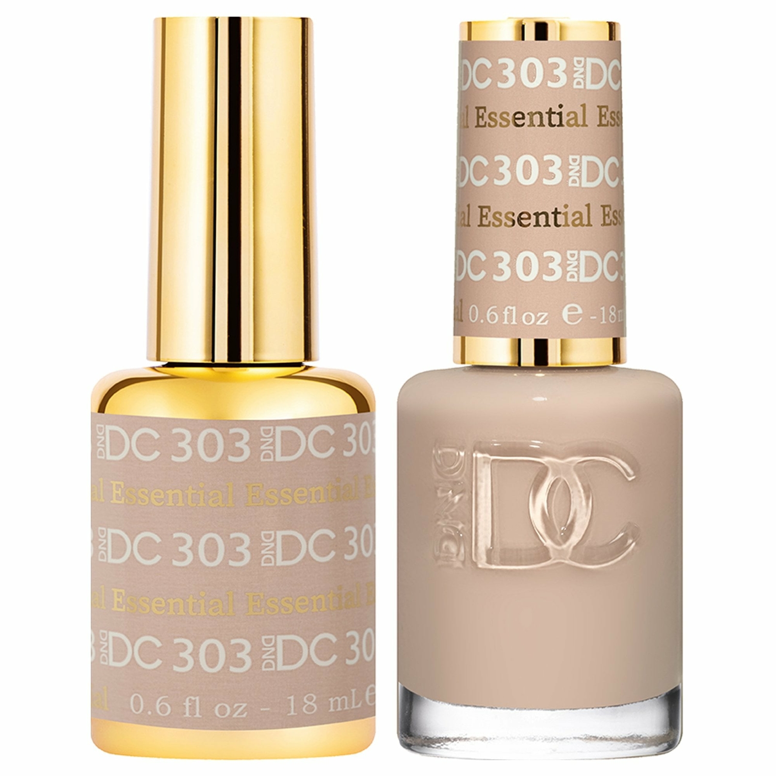 DND DC Duo Gel & Nail Polish Set - Essential 303 - 2 x 18ml