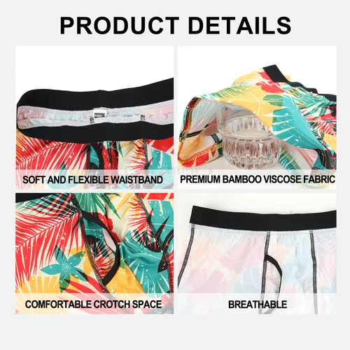 Men's Underwear Boxer Briefs Bamboo Viscose Trunks Soft Comfortable Multipack US - Picture 6 of 28
