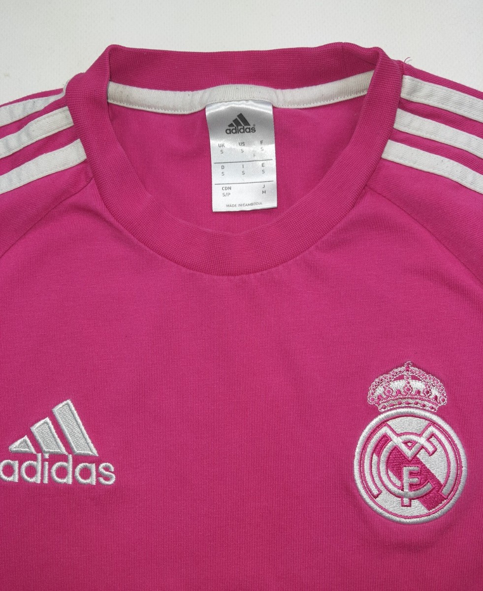 REAL MADRID Adidas cotton Jersey Football Shirt pink Men's