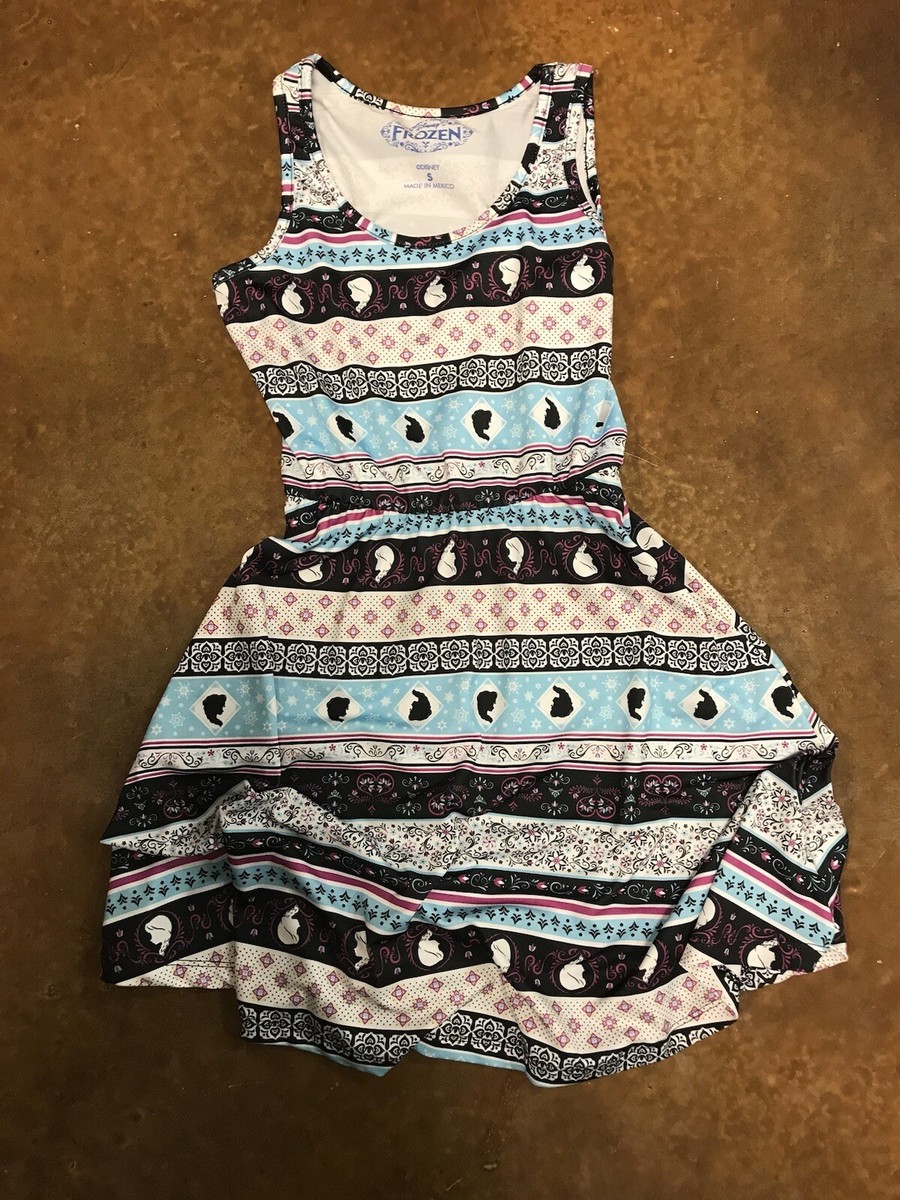 Disney Frozen Dress Size Small Juniors Elsa Anna WORN ONCE EUC Hot Topic  Skater