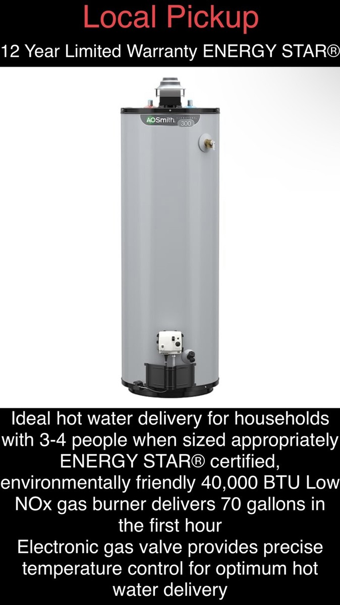 Direct Vent Ao Smith 70 Gallon Water Heater Ao Smith Water Heater