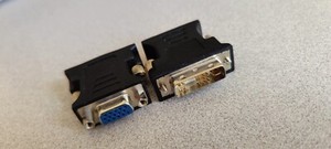 DVI-A Male To VGA Female Converter Adapter 17 (12+5) Excellent Condition